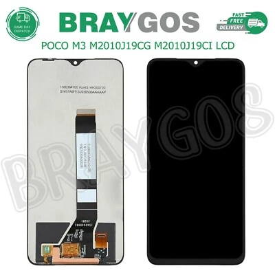 BRAYGOS Für XIAOMI POCO M3 M2010J19CG M2010J19CI LCD Touchscreen Digitizer Display