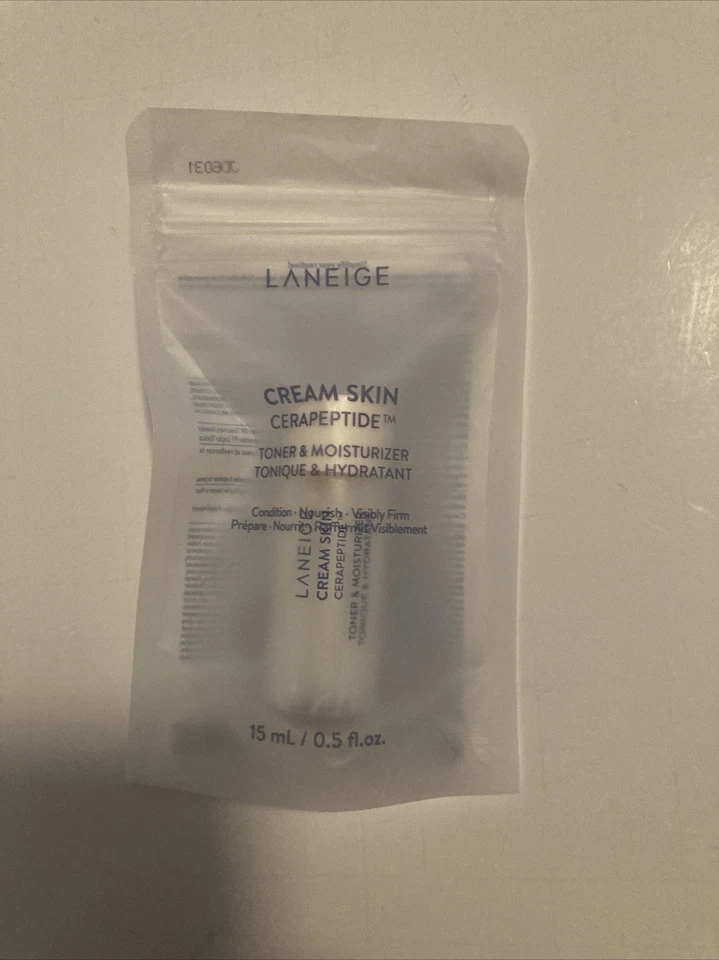Laneige Cream Skin Toner & Moisturizer Hydration 15mL /0.5 fl. oz