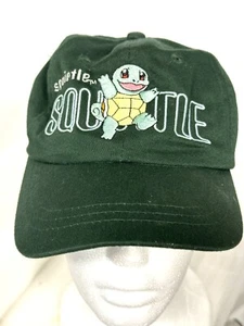 Pokemon VTG Squirtle Green Baseball Hat Cap Adjustable Strapback Kids OS EUC - Picture 1 of 11