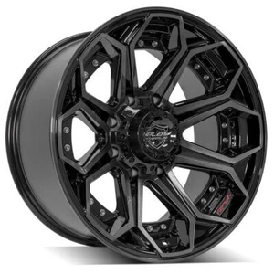 4PLAY Wheel 20x10 8x180 Sierra/Silverado 2500/3500 4P80R Black Wheel (1) - Picture 1 of 5