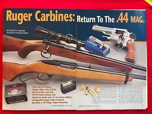 Rivista Vintage 1998 Articolo/Stampa Pubblicità Ruger .44 Magnum Carabine Articolo - Foto 1 di 11