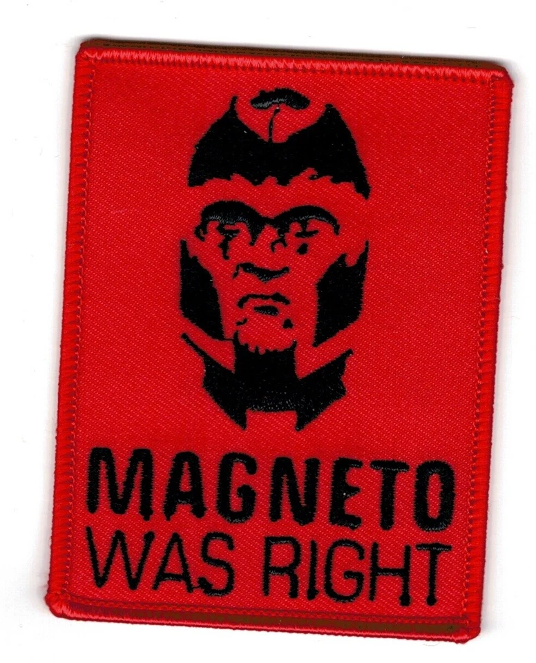 PATCH  MAGNETO WAS RIGHT 3,2" 9 CMS IRON ON - Image 1 of 1