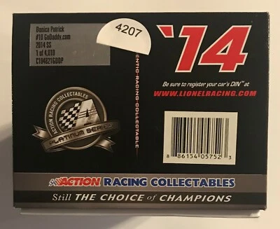 2014  #10  DANICA PATRICK  GO DADDY  - 1/24th SCALE   #4207 - Image 1 of 4