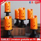 12pcs Orange Pumpkin Light Halloween Candle Light Bottom Switch for Kid Children
