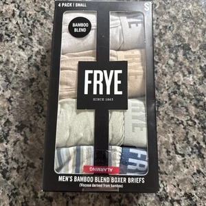 FRYE Boxershorts Herren 4er Pack Bambusmischung Ultrasoft Hafer Meliert Größe Small Neu im Karton - Bild 1 von 5