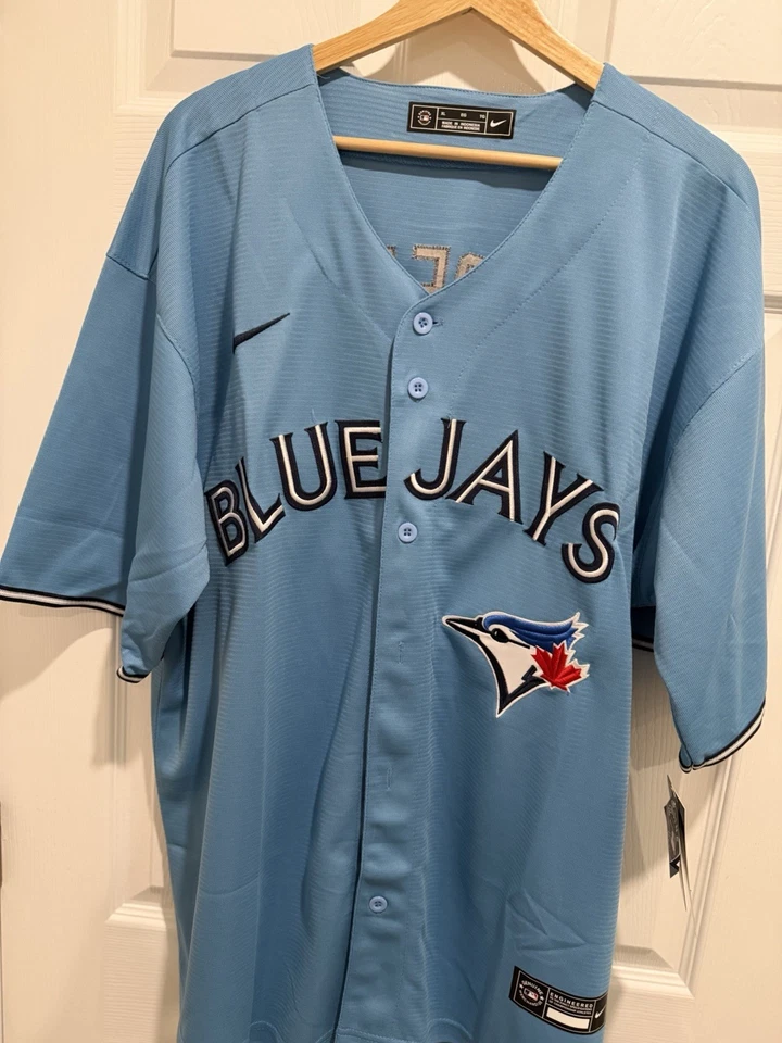 Camiseta deportiva azul claro XL de Vladimir Guerrero Jr. Blue Jays #27 nueva con etiquetas Foto 1 de 4