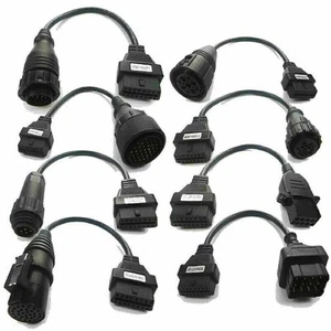 8PCS/Set OBD2 Truck Cables for Autocom CDP Pro Diagnostic Interface Scanner F1 - Picture 1 of 11