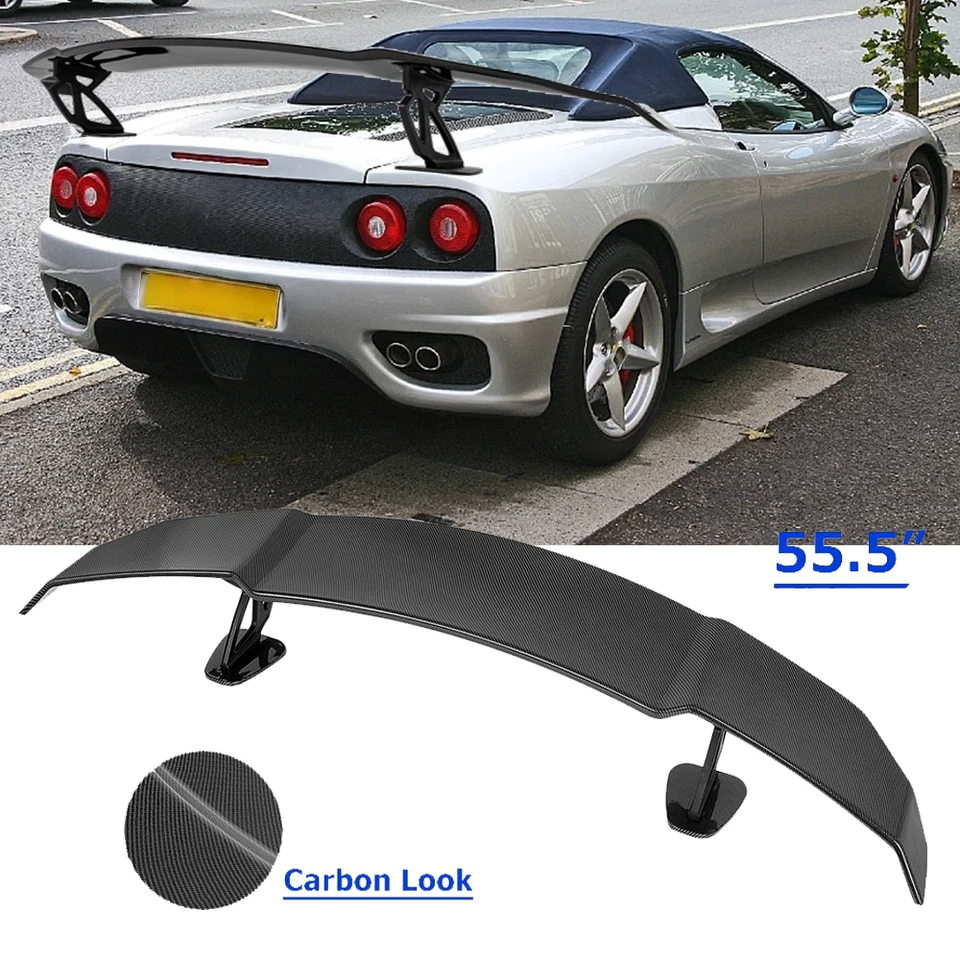 Rear Trunk GT Wing Racing Spoiler Carbon Lip For Ferrari 360 Modena Foto 1 de 4