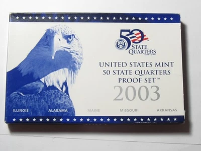 2003-S US 50 State Quarter CN-Clad Proof Set w/OGP & COA - #11310-11 - Image 1 of 4