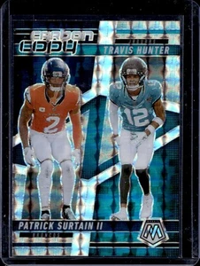 2025 Mosaic Patrick Surtain II Travis Hunter Carbon Copy Mosaic Prizm #9 - Picture 1 of 2