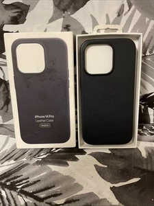 🌻 Apple Leather Case with MagSafe for Apple iPhone 14 Pro - Midnight 🆕 AS IS - Photo 1 sur 2