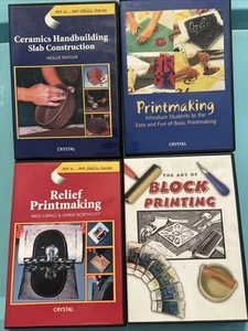Lot 4 Relief Printmaking Single Concepts in Art Dvd Nick Capaci Jonde Northcutt - Picture 1 of 7