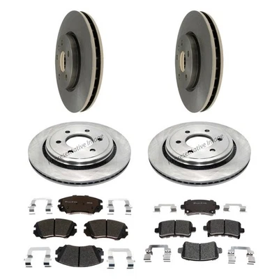 For Chevy Malibu Limited 16 R-Line Plain Front & Rear Brake Kit w Ceramic Pads - Imagem 1 de 4