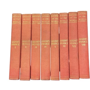 Nations Of The World Guizot’s France Book Lot 8 Collier & Son - Picture 1 of 13