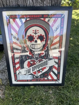 THE OFFSPRING 20th Anniversary Poster - Smash July 11th 2014 vintage rare #/160 - Image 1 of 4