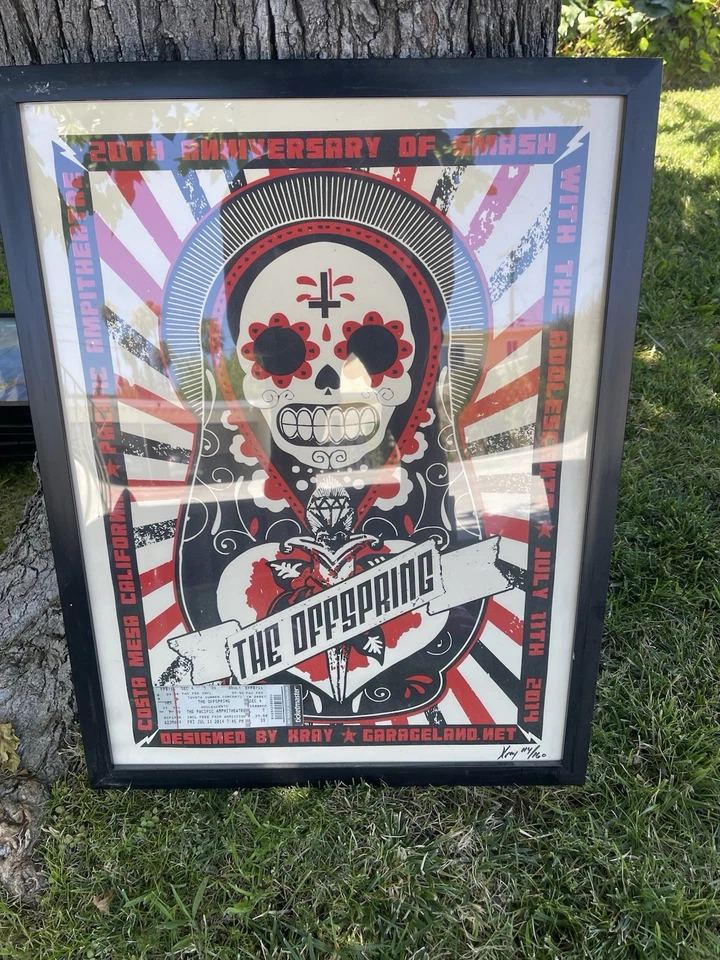 THE OFFSPRING 20th Anniversary Poster - Smash July 11th 2014 vintage rare #/160 - Image 1 of 4