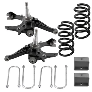 5" / 4" Drop Lowering Kit For Chevy S10 V6 2WD 1982-2004 Spindles & Springs - Picture 1 of 17