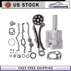 Timing chain kit Oil Pump For Nissan 89-97 2.4 L 240SX PickUp KA24E 9-4163S - Foto 1 di 24