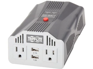 TRIPP LITE PV400USB PowerVerter Ultra-Compact Car Inverter with 2 Outlets and 2 - Picture 1 of 5