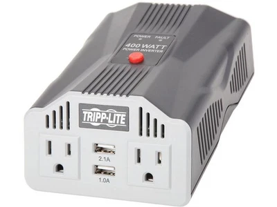 TRIPP LITE PV400USB PowerVerter Ultra-Compact Car Inverter with 2 Outlets and 2 - Image 1 of 4
