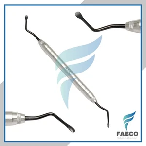 Dental Surgical Curette Super Lucas Curette Serrated 4mm Black Coated Tips - Picture 1 of 1