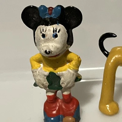 FIGURA DE PVC DE COLECCIÓN DISNEY MINNIE MOUSE/PLUTO MUY RARA  Foto 1 de 2
