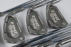 Ping Zing 2 Irons / 3-PW+SW / Green Dot / Stiff Flex Ping Karsten JZ Shafts - Picture 1 of 7