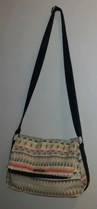 DAKINE Crossbody Purse Bag Geometric Stripe Print Season Adjustable Strap Canvas - Picture 1 of 13
