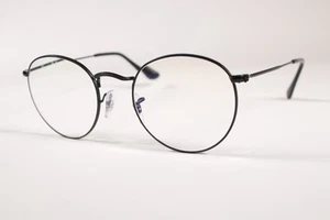 Ray Ban Eyeglasses RB 3447V Round Unisex Black Full Rim Metal Glasses Frames - Picture 1 of 4
