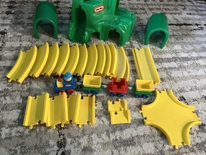 Vintage Little Tikes Train Track Set Green Mountain With Train And Person READ - Picture 1 of 4