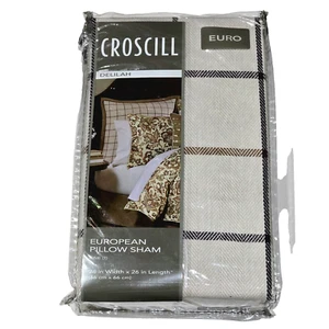Croscill Delilah Euro European Pillow Sham 26x26in Spice - Picture 1 of 1
