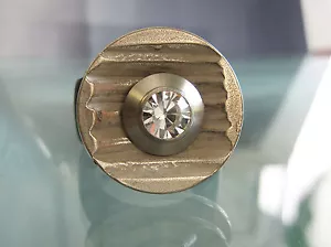 Metall-Scheibe - "Rillen"- kompatibel mit Charlotte 21, Touch, Ring Ding ... - Bild 1 von 1