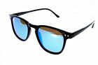 Sunglasses Mixed Ad Sol 2321 Black Polarized, Glass Mirrored Blue