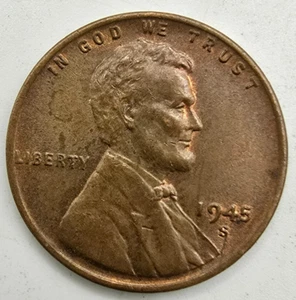 1945 S Lincoln Wheat Cent AU/BU You Grade It! Penny Kostenloser Versand! - Bild 1 von 4