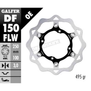 Galfer Front Steel Floating Wave Rotor - DF150FLW For Kawasaki Klx, Suzuki Dr250 - Picture 1 of 1