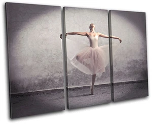 Ballerina Dancer Performing TREBLE CANVAS WALL ART Picture Print VA - Picture 1 of 1