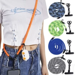 1Pcs Rotatable Clasp Crossbody Phone Strap 120cm Long Neck Band Cord Chain - Photo 1 sur 16