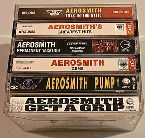 Aerosmith Cassette Lot ~ Toys In The Attic, Gems... - Picture 1 of 5