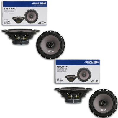4 X NEW Alpine SXE-1726S 6.5 Inch 6 1/2" 2-way Car Audio Speakers 220W - Image 1 of 3