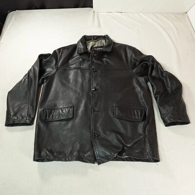 Chaqueta de Cuero Wilson De Colección Para Hombre Extra Grande Negra Bombardero Piloto Envejecido Foto 1 de 4