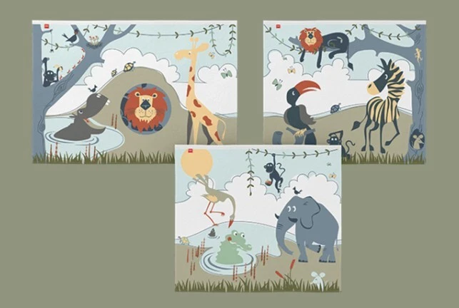 Flexa 8320241 Spielvorhang Motiv Safari  - Bild 1 von 1