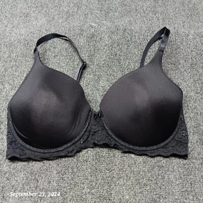 Sujetador Lily of France Mujer 38D Negro Encaje Liso Push Up Foto 1 de 3