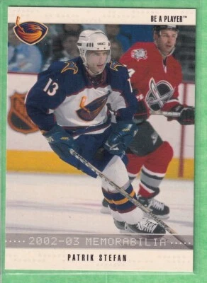2002-03 In the Game Be A Player Memorabilia #143 Patrik Stefan Atlanta Thrashers - Image 1 of 2
