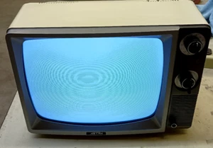 Astra 12" B&W TV Black and White Vintage Television 1980s - Picture 1 of 13