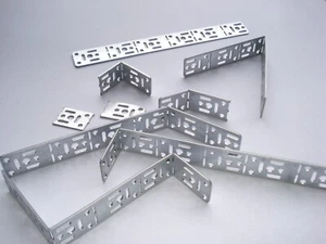 Equerre fixation acier pliable ajustable angle variable pour charpente lot de 10 - Photo 1/12