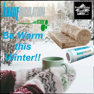 Knauf Loft Roll Insulation 44 Combi Cut 100mm 13.89m2 & 200mm 6.84m2 Bigger Pack - Image 1 of 3