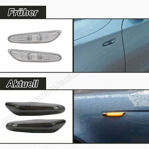 2x Für BMW 3er E46 E90 E91 5er E60 E61 E84 E82 Led Seitenblinker Blinker Schwarz - Bild 1 von 11