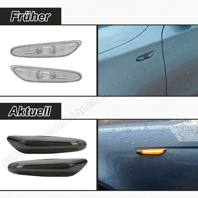 2x Für BMW 3er E46 E90 E91 5er E60 E61 E84 E82 Led Seitenblinker Blinker Schwarz - Bild 1 von 4