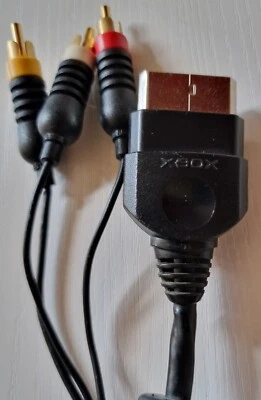Official Microsoft XBox AV lead - Composite Cable OG (not 360/one) - Image 1 of 3