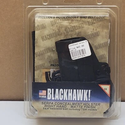 Blackhawk SERPA Concealment Holster # 10 RH for S & W 5900/4000 9/40 & TSW Model - Image 1 of 4